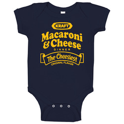 Kraft Macaroni And Cheese Retro Baby One Piece Kraft Macaroni And Cheese Retro Baby One Piece