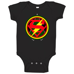 Dc Comics Flash Arrow Supergirl Legends Crossover Tv Show Logo Baby One Piece Dc Comics Flash Arrow Supergirl Legends Crossover Tv Show Logo Baby One Piece