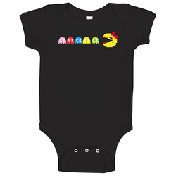 Ms Pac Man Funny Arcade Game Baby One Piece Ms Pac Man Funny Arcade Game Baby One Piece