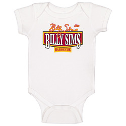 Billy Sim's Bbq Barbecue Ribs Restaurant Fan Logo Gift Baby One Piece Billy Sim's Bbq Barbecue Ribs Restaurant Fan Logo Gift Baby One Piece
