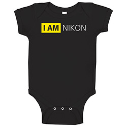 I Am Nikon Black romper jumpsuit Baby One Piece I Am Nikon Black romper jumpsuit Baby One Piece