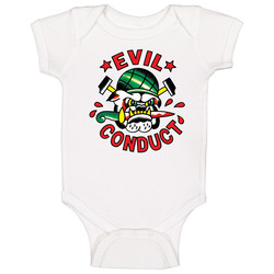 Evil Conduct Hot Bulldog Soldier Style romper jumpsuit Baby One Piece Evil Conduct Hot Bulldog Soldier Style romper jumpsuit Baby One Piece