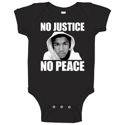 Trayvon Martin No Justice No Peace romper jumpsuit Baby One Piece Trayvon Martin No Justice No Peace romper jumpsuit Baby One Piece