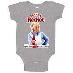 Franks Red Hot Funny Tv Commercial romper jumpsuit Baby One Piece Franks Red Hot Funny Tv Commercial romper jumpsuit Baby One Piece
