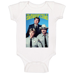 The Misadventures Of Sheriff Lobo Retro 70s 80s Popular Cop Show Tv Fan romper jumpsuit Baby One Piece The Misadventures Of Sheriff Lobo Retro 70s 80s Popular Cop Show Tv Fan romper jumpsuit Baby One Piece