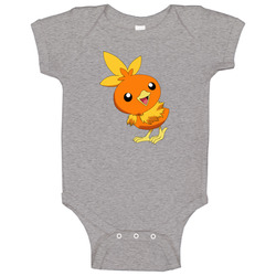 Torchic Pokemon Video Game A Pig In romper jumpsuit Baby One Piece