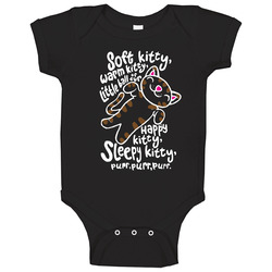 Bigbang Theory- Soft Kitty-black Woman - Fit romper jumpsuit Baby One Piece Bigbang Theory- Soft Kitty-black Woman - Fit romper jumpsuit Baby One Piece