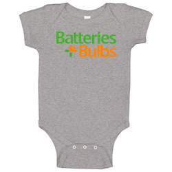 Batteries Plus Bulbs Automobile Car Parts Cool Distressed Style Brand Logo Emblem romper jumpsuit Baby One Piece Batteries Plus Bulbs Automobile Car Parts Cool Distressed Style Brand Logo Emblem romper jumpsuit Baby One Piece
