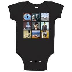 Rene Magritte Art Paintings Trendy Artsy romper jumpsuit Baby One Piece