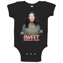 Frankie Bergstein Grace Sweet Muscular Jesus Funny romper jumpsuit Baby One Piece Frankie Bergstein Grace Sweet Muscular Jesus Funny romper jumpsuit Baby One Piece