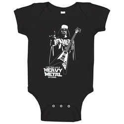 Heavy Metal T-shirt Darth Vader Tee Star Wars Funny romper jumpsuit Baby One Piece