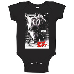 Jessica Alba Devon Aoki 2005 Sin City Cool Movie  Fan romper jumpsuit Baby One Piece