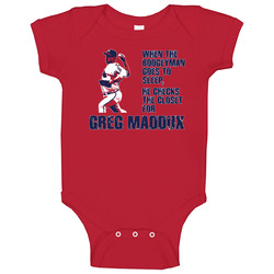 Greg Maddux Atlanta Baseball Boogeyman romper jumpsuit Baby One Piece Greg Maddux Atlanta Baseball Boogeyman romper jumpsuit Baby One Piece