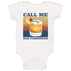 Call Me Old Fashioned Cocktail Mix Drink romper jumpsuit Baby One Piece