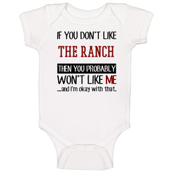 If You Don?t Like The Ranch You Won't Like Me Golf Courses romper jumpsuit Baby One Piece