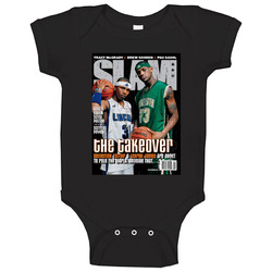 Slam Magazine Issue 62 Lebron James Sebastian Telfair Popular Basketball Magazine Grunge Look romper jumpsuit Baby One Piece