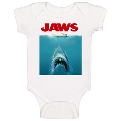 Jaws Cult Movie Poster Gord Downie Tragically Hip romper jumpsuit Baby One Piece