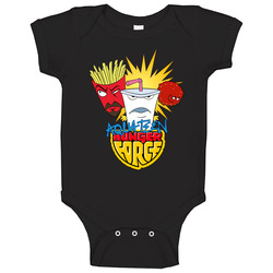 Aqua Teen Hunger Force -1 Black Flat romper jumpsuit Baby One Piece