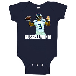 Russell Wilson Russellmania Seattle Quarterback Football romper jumpsuit Baby One Piece Russell Wilson Russellmania Seattle Quarterback Football romper jumpsuit Baby One Piece