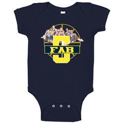 Rose King Webber Jackson Howard Fab Five University Of Michigan Basketball Fan romper jumpsuit Baby One Piece Rose King Webber Jackson Howard Fab Five University Of Michigan Basketball Fan romper jumpsuit Baby One Piece
