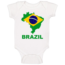 New Flag Map Brazil romper jumpsuit Baby One Piece New Flag Map Brazil romper jumpsuit Baby One Piece
