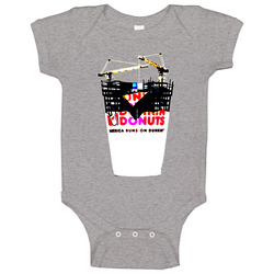 Dunkin Donuts America Runs On Dunkin Logo Coffee romper jumpsuit Baby One Piece Dunkin Donuts America Runs On Dunkin Logo Coffee romper jumpsuit Baby One Piece