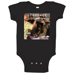 Scarface Mr Scarface Is Back 90's Hip Hop Album Cool Retro romper jumpsuit Baby One Piece
