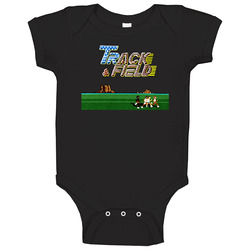 Track And Field Retro Video Arcade Game romper jumpsuit Baby One Piece Track And Field Retro Video Arcade Game romper jumpsuit Baby One Piece