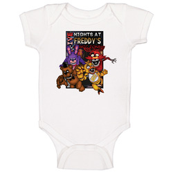 Five Nights At Freddy's Comic Comes Alive White romper jumpsuit Baby One Piece Five Nights At Freddy's Comic Comes Alive White romper jumpsuit Baby One Piece