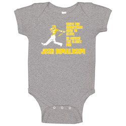 Josh Donaldson Oakland Baseball Boogeyman romper jumpsuit Baby One Piece Josh Donaldson Oakland Baseball Boogeyman romper jumpsuit Baby One Piece