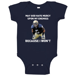 Manti Teo May God Have Mercy Irish Notre Dame romper jumpsuit Baby One Piece Manti Teo May God Have Mercy Irish Notre Dame romper jumpsuit Baby One Piece