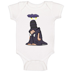New Hot Flintstones Bad Luck Fate Schleprock Funny romper jumpsuit Baby One Piece