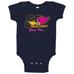 Thrush Exhaust Mufflers Road Runner Logo romper jumpsuit Baby One Piece Thrush Exhaust Mufflers Road Runner Logo romper jumpsuit Baby One Piece