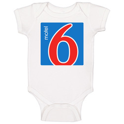 Motel 6 Hotel Logo romper jumpsuit Baby One Piece Motel 6 Hotel Logo romper jumpsuit Baby One Piece