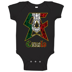 Canelo Mexican Flag Black romper jumpsuit Baby One Piece Canelo Mexican Flag Black romper jumpsuit Baby One Piece