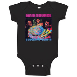 Main Source Breaking Atoms 90's Hip Hop Album Cool Retro romper jumpsuit Baby One Piece