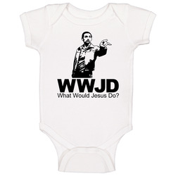What Would Jesus Do Big Lebowski romper jumpsuit Baby One Piece