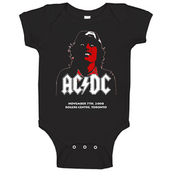 Acdc Rock Tour Concert Toronto romper jumpsuit Baby One Piece Acdc Rock Tour Concert Toronto romper jumpsuit Baby One Piece