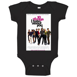 10 Things I Hate About You Cool 90's Comedy Vintage Classic Movie  Fan romper jumpsuit Baby One Piece