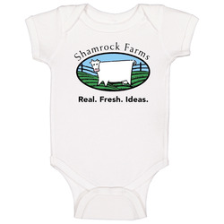 Shamrock Farms Dairy Milk Producer romper jumpsuit Baby One Piece Shamrock Farms Dairy Milk Producer romper jumpsuit Baby One Piece