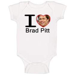 I Heart Love Brad Pitt romper jumpsuit Baby One Piece I Heart Love Brad Pitt romper jumpsuit Baby One Piece