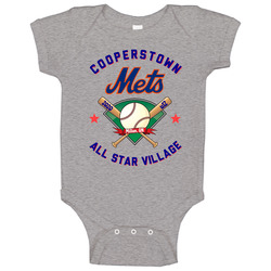 Cooperstown Milton Mets Baseball Front romper jumpsuit Baby One Piece Cooperstown Milton Mets Baseball Front romper jumpsuit Baby One Piece