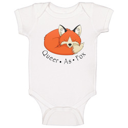 Queer As Fox romper jumpsuit Baby One Piece Queer As Fox romper jumpsuit Baby One Piece