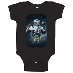 New England Patriots and Michigan Wolverines College Football QB Tom Brady Greatest Of All Time GOAT romper jumpsuit Baby One Piece New England Patriots and Michigan Wolverines College Football QB Tom Brady Greatest Of All Time GOAT romper jumpsuit Baby One Piece