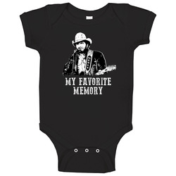 My Favorite Memory Merle Haggard Country Music Legend Fan romper jumpsuit Baby One Piece My Favorite Memory Merle Haggard Country Music Legend Fan romper jumpsuit Baby One Piece