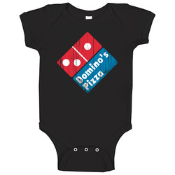 Dominos Pizza Logo Popular Pizza Restaurant Fast Food Fan Gift romper jumpsuit Baby One Piece Dominos Pizza Logo Popular Pizza Restaurant Fast Food Fan Gift romper jumpsuit Baby One Piece