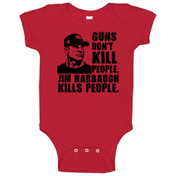 Jim Harbaugh Guns Dont Kill romper jumpsuit Baby One Piece Jim Harbaugh Guns Dont Kill romper jumpsuit Baby One Piece