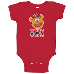 Michael Wocha St Louis Cardinals Fozzie Bear Wocha Wocha Muppets Baseball romper jumpsuit Baby One Piece Michael Wocha St Louis Cardinals Fozzie Bear Wocha Wocha Muppets Baseball romper jumpsuit Baby One Piece