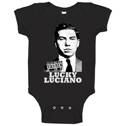 Lucky Luciano Mafia With Lucky Luciano Wordt romper jumpsuit Baby One Piece