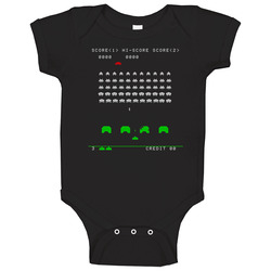 Space Invaders Retro Arcade Video Game Screenshot romper jumpsuit Baby One Piece Space Invaders Retro Arcade Video Game Screenshot romper jumpsuit Baby One Piece